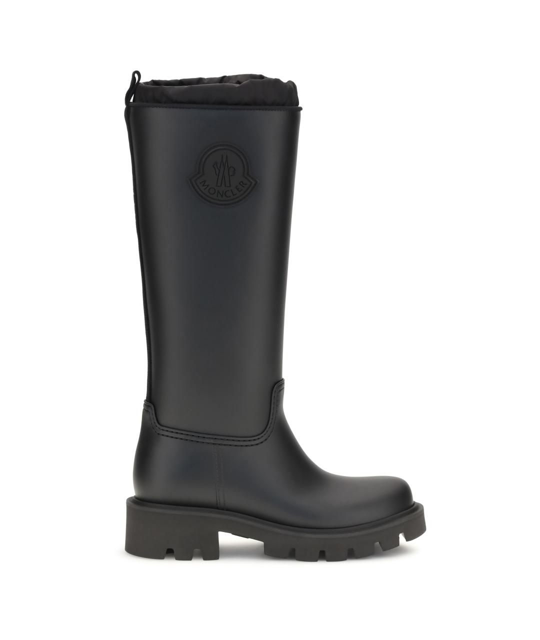 MONCLER Черные синтетические сапоги, фото 1