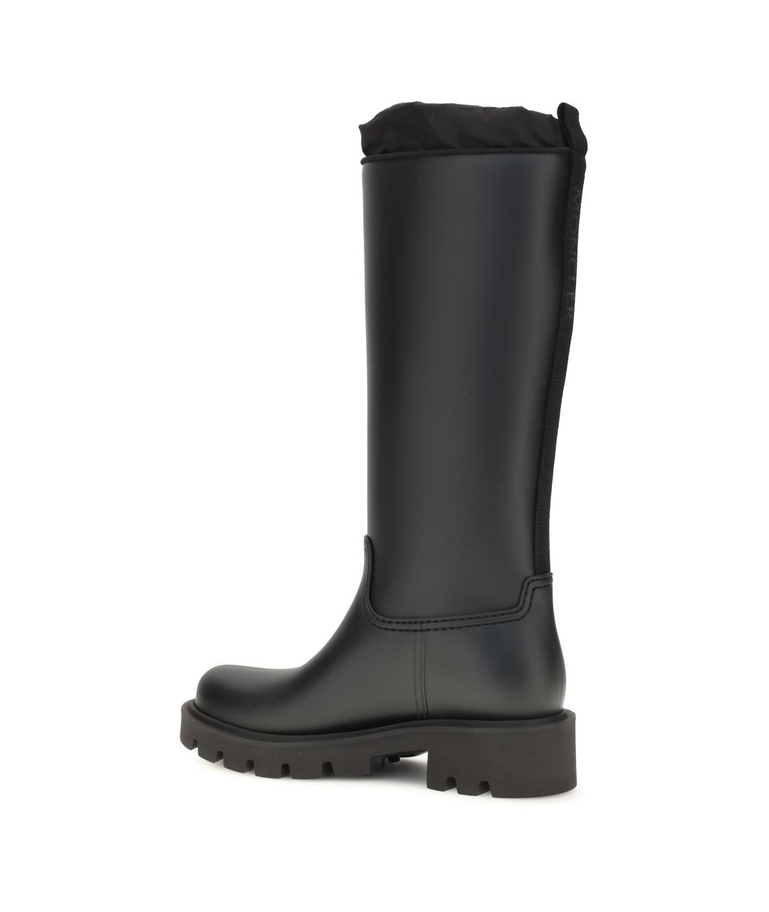 MONCLER Черные синтетические сапоги, фото 3