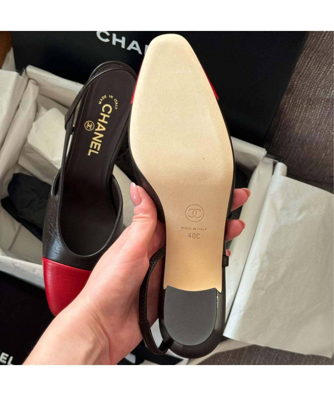 CHANEL Мульти кожаные туфли, фото 4