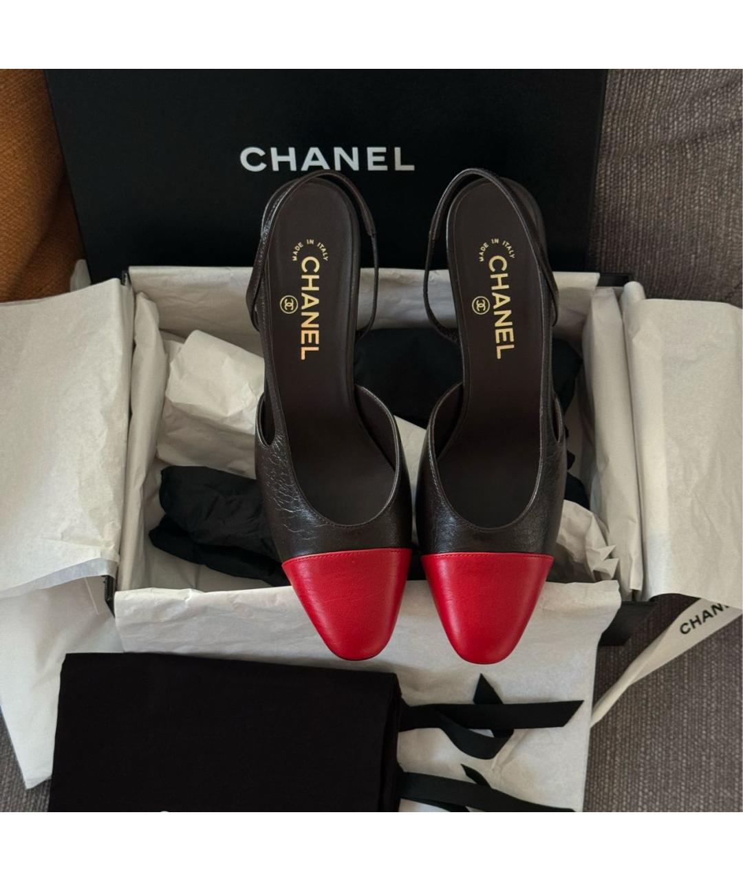 CHANEL Мульти кожаные туфли, фото 2