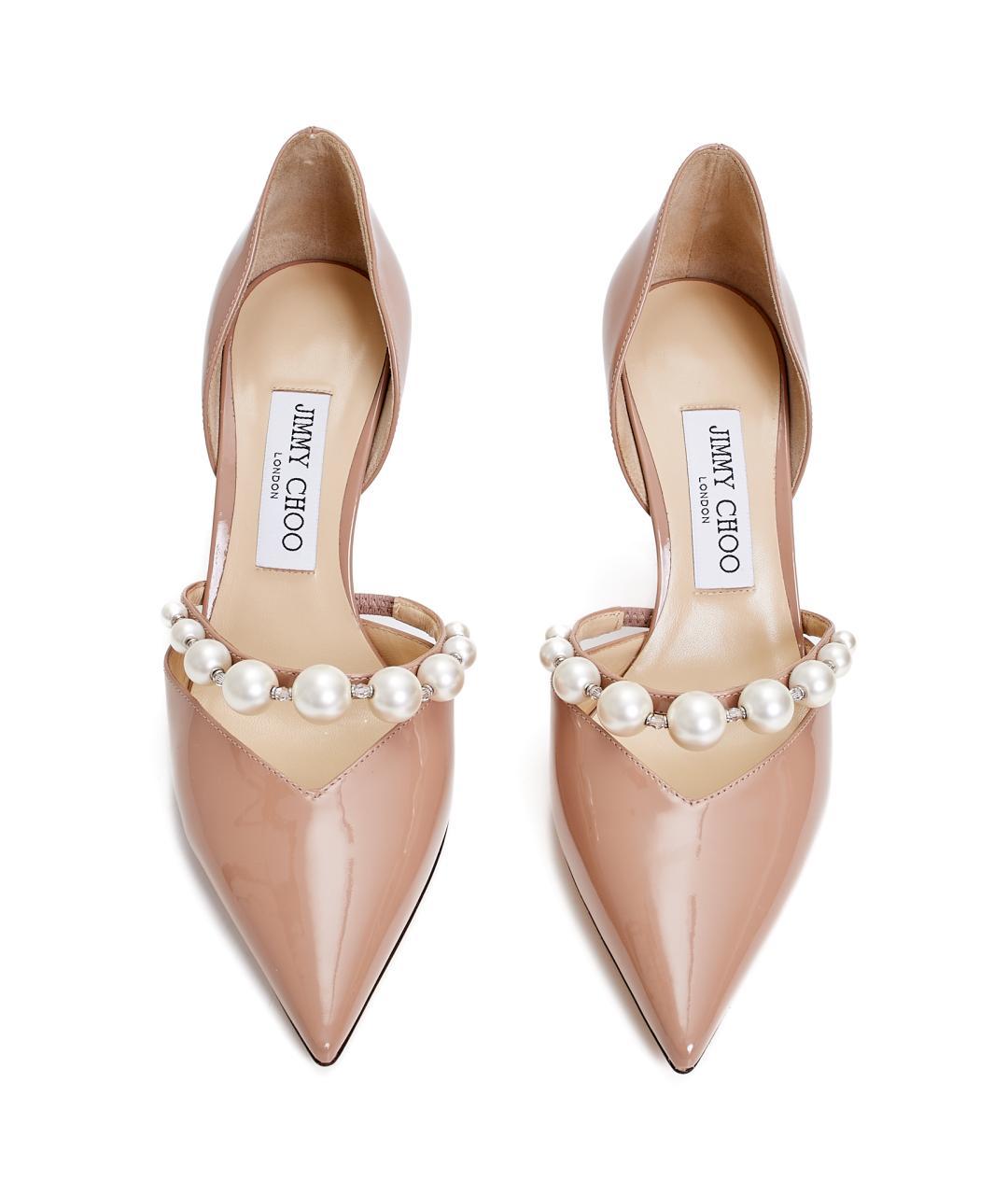 JIMMY CHOO Розовые туфли из лакированной кожи, фото 3