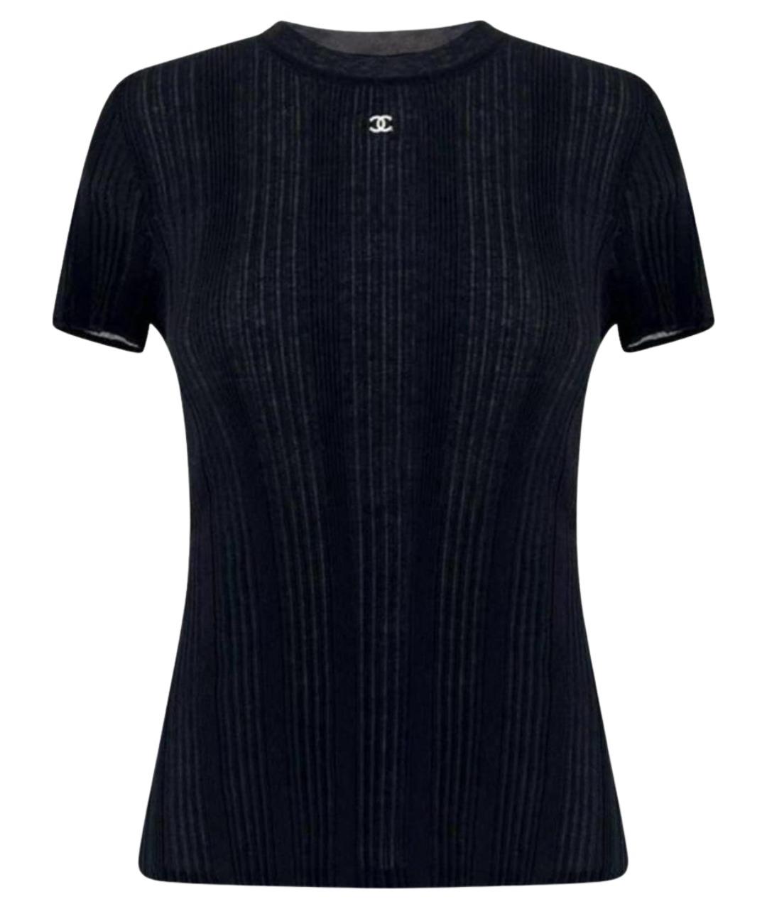 CHANEL Черная футболка, фото 1