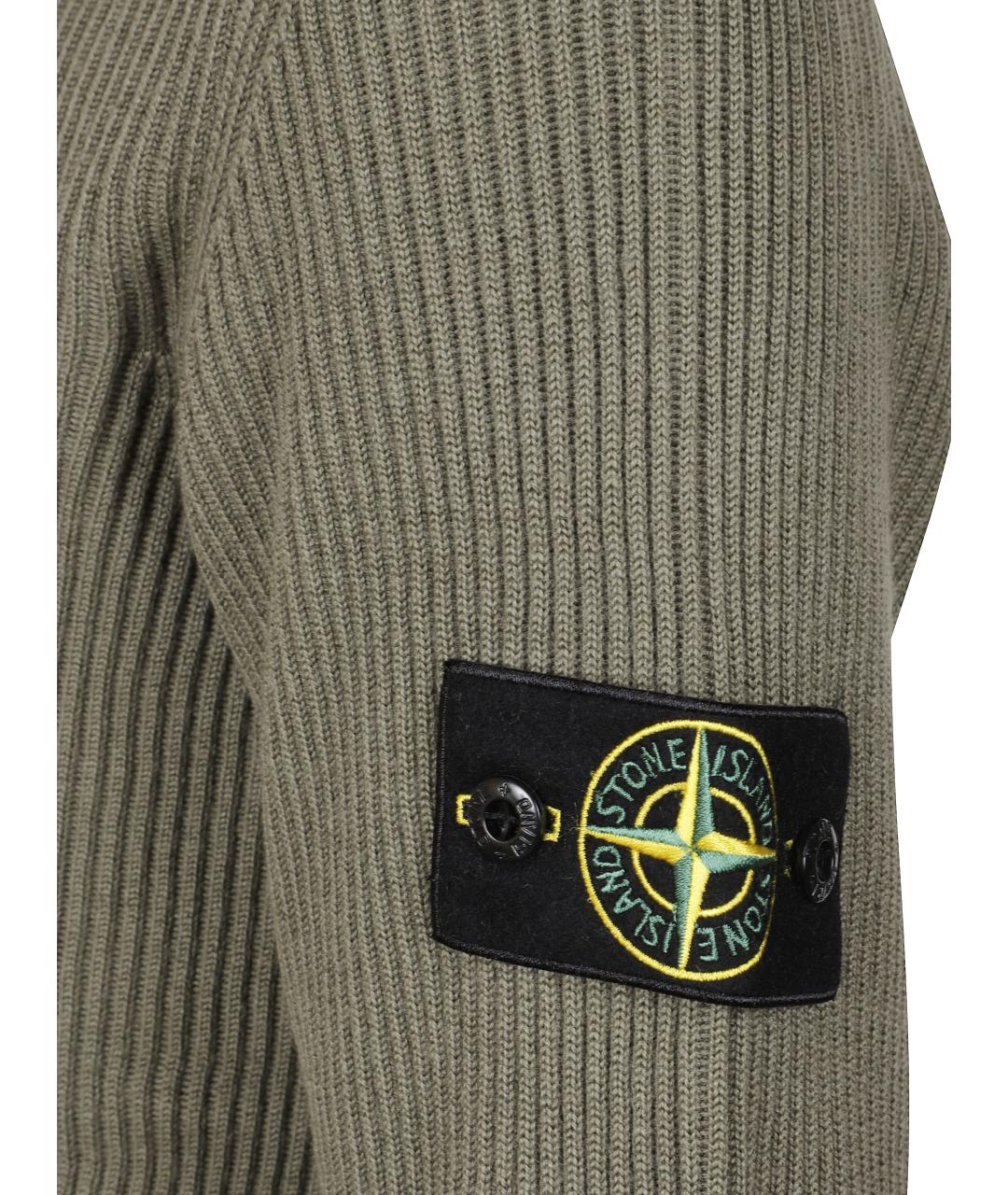 STONE ISLAND Хаки джемпер / свитер, фото 2