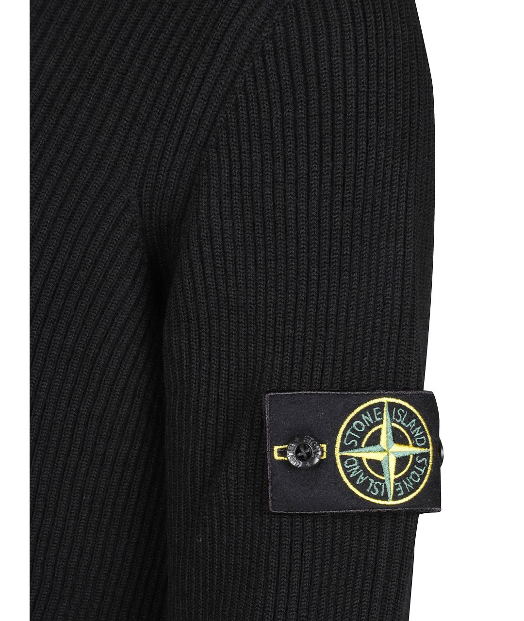 STONE ISLAND Черная водолазка, фото 2