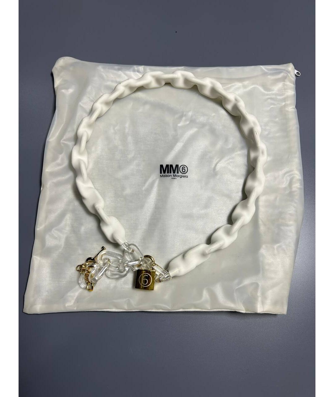 MM6 MAISON MARGIELA Белый ремень, фото 10