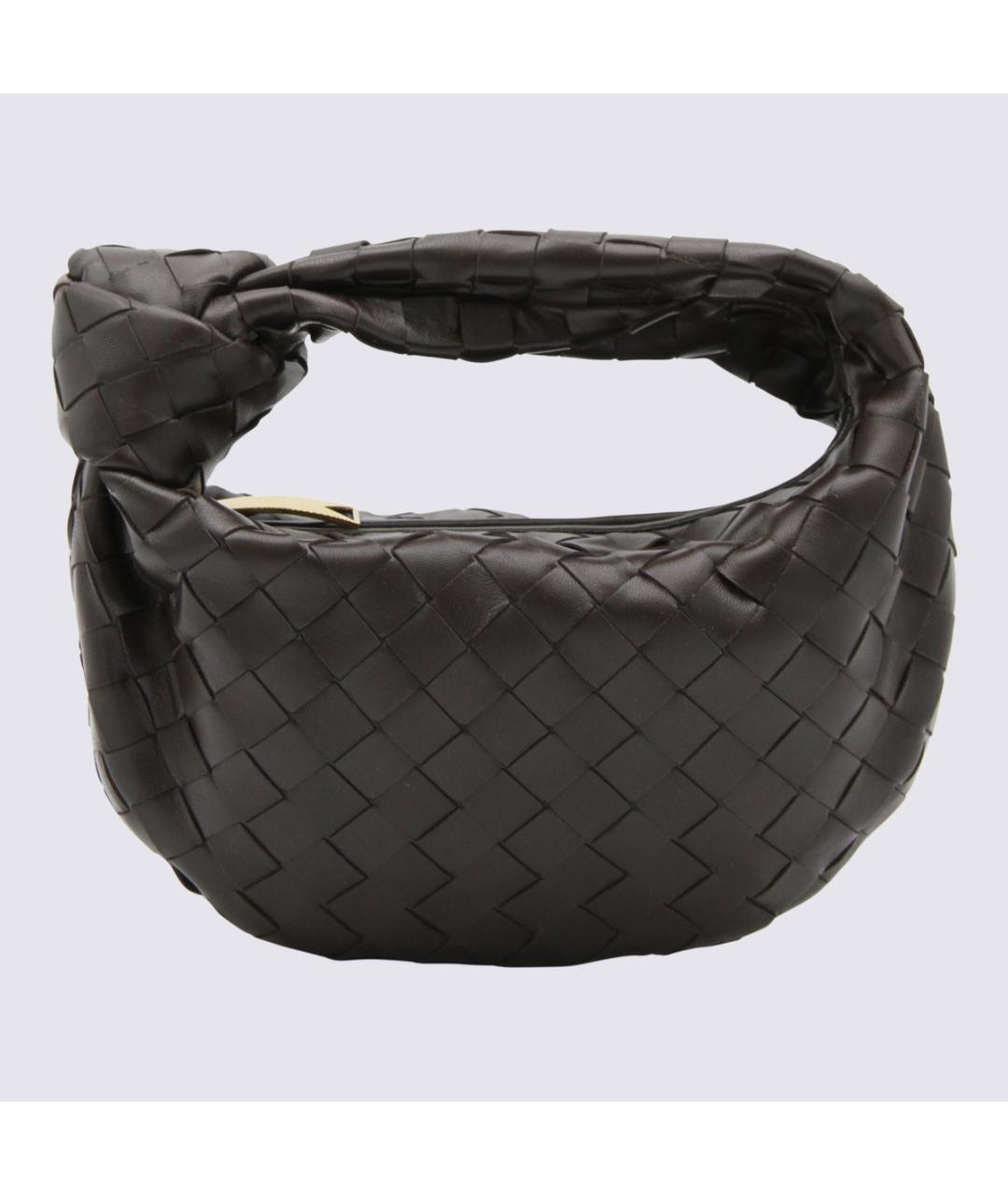 BOTTEGA VENETA Коричневая кожаная сумка с короткими ручками, фото 2