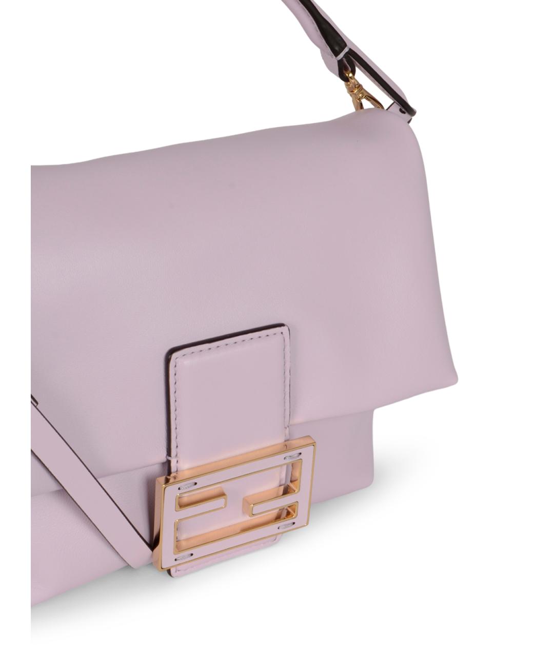 FENDI Фиолетовая кожаная сумка через плечо, фото 7