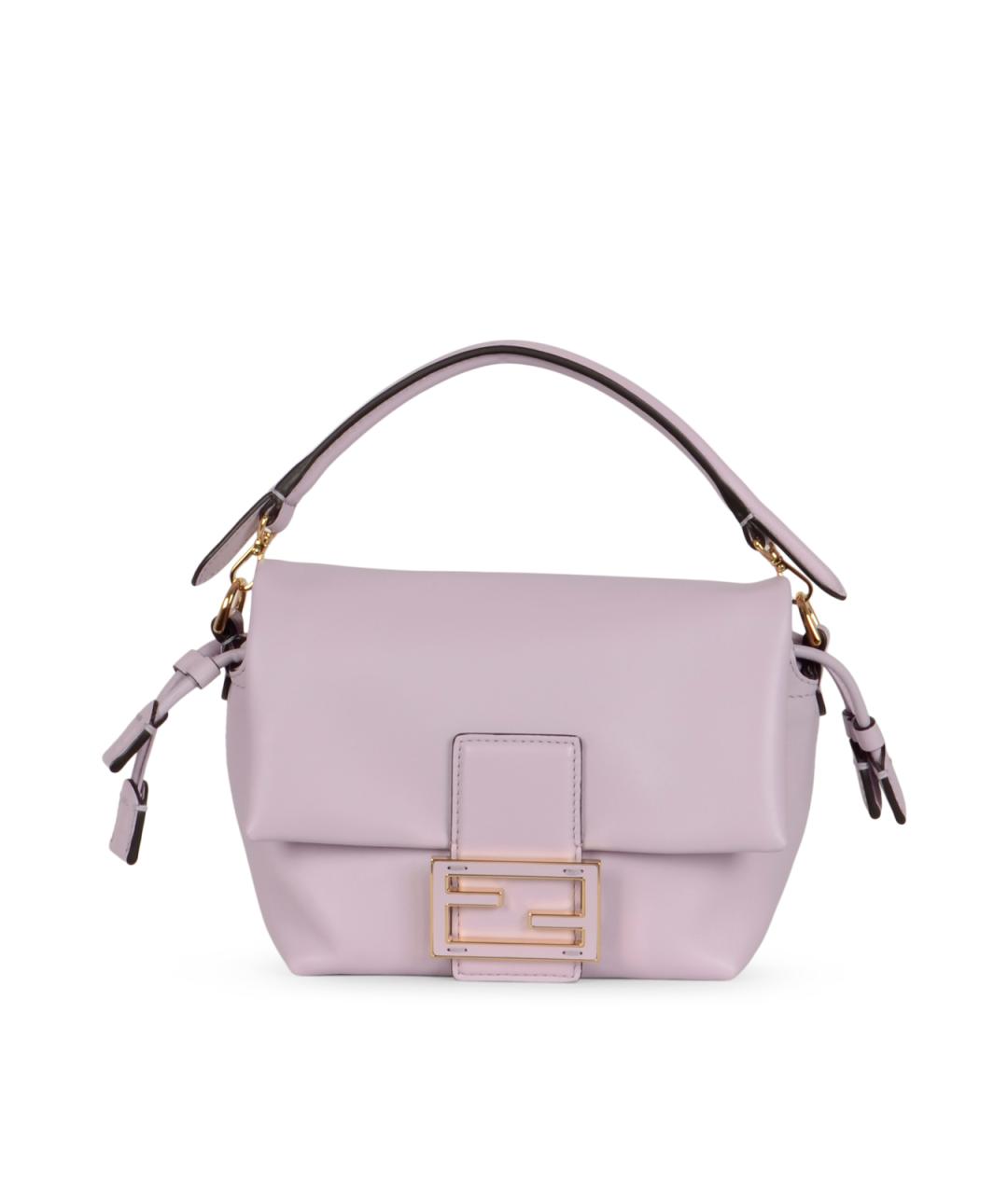 FENDI Фиолетовая кожаная сумка через плечо, фото 1