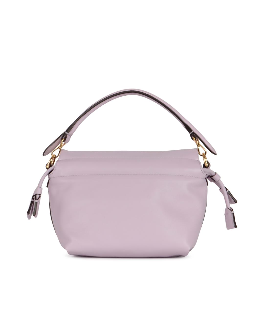 FENDI Фиолетовая кожаная сумка через плечо, фото 6