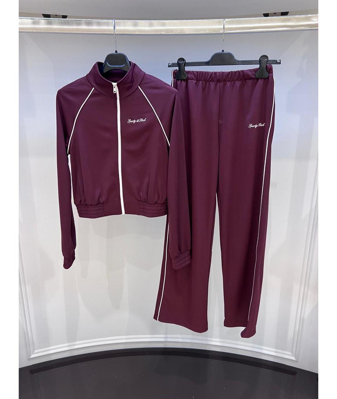 SPORTY AND RICH Бордовый спортивные костюмы, фото 3