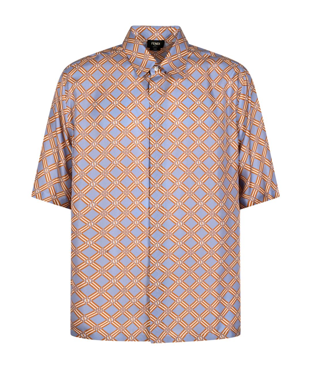 FENDI Мульти шелковая классическая рубашка, фото 1