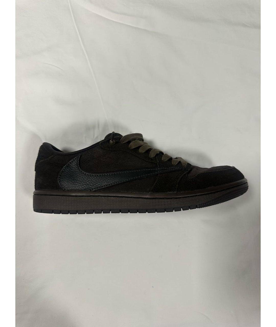 NIKE Коричневые замшевые низкие кроссовки / кеды, фото 7