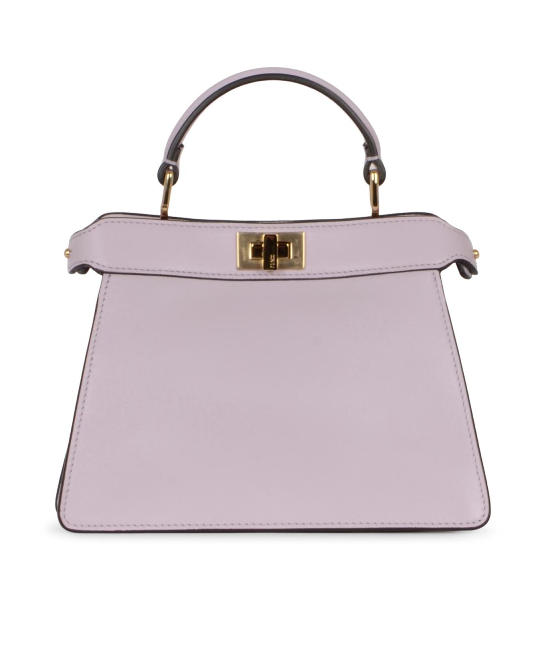 FENDI Розовая кожаная сумка тоут, фото 2