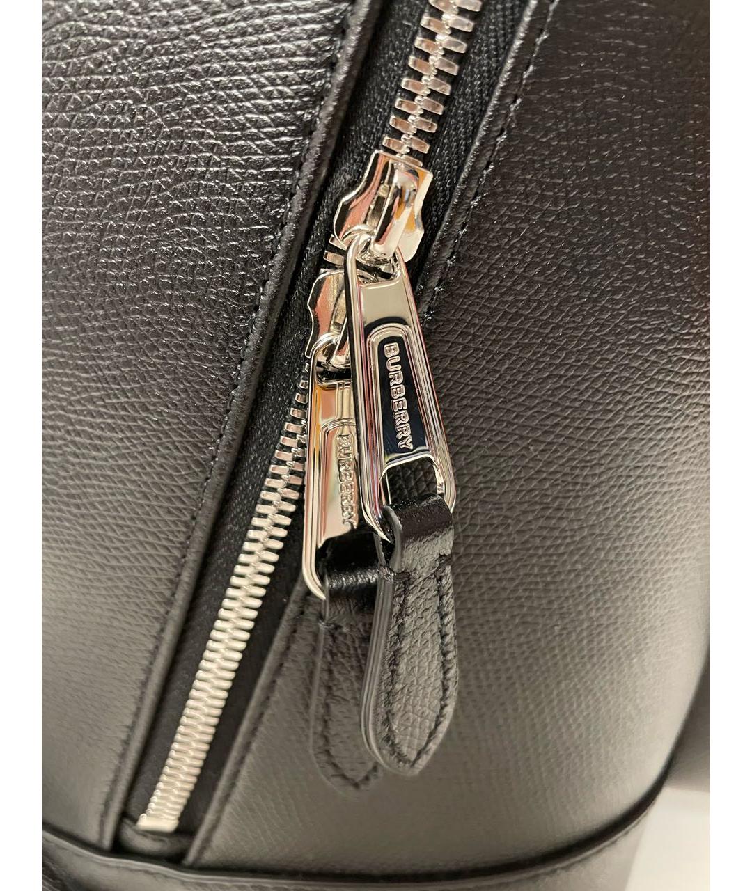 BURBERRY Черный кожаный рюкзак, фото 6