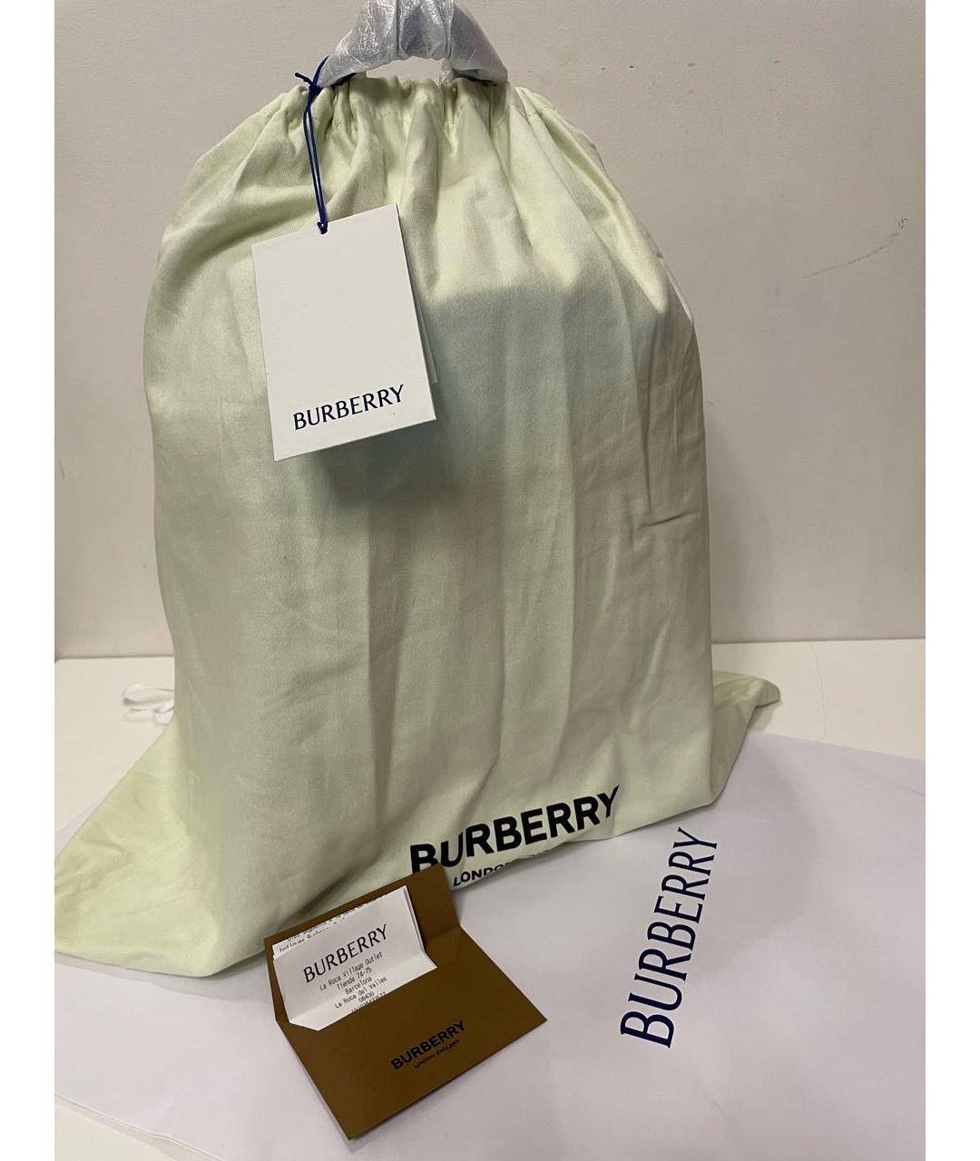 BURBERRY Черный кожаный рюкзак, фото 7