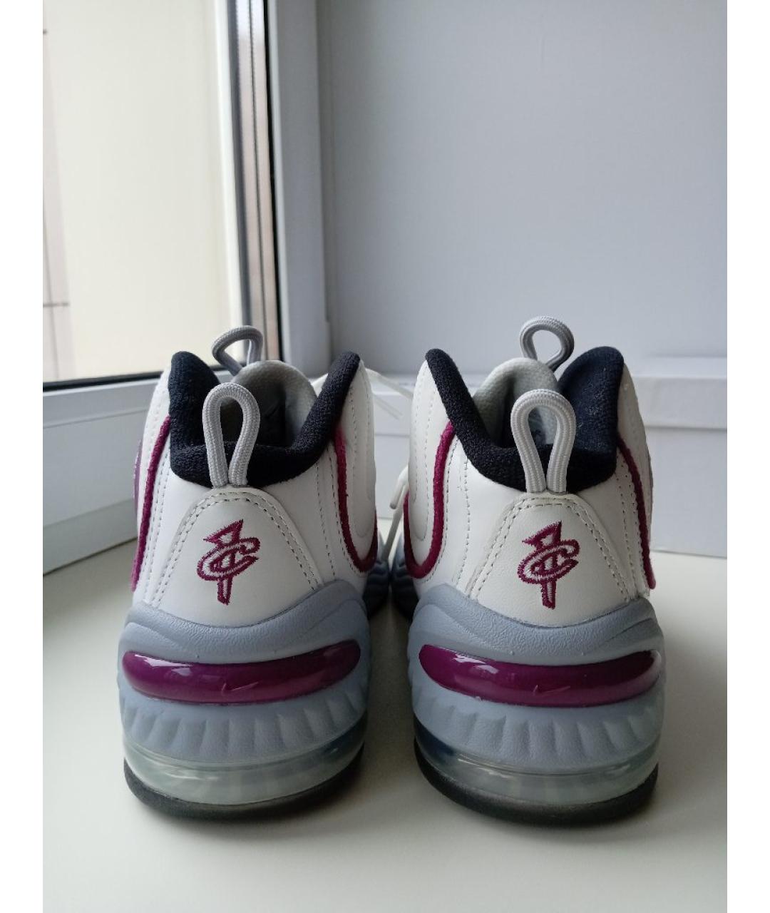 NIKE Белые кожаные кроссовки, фото 4