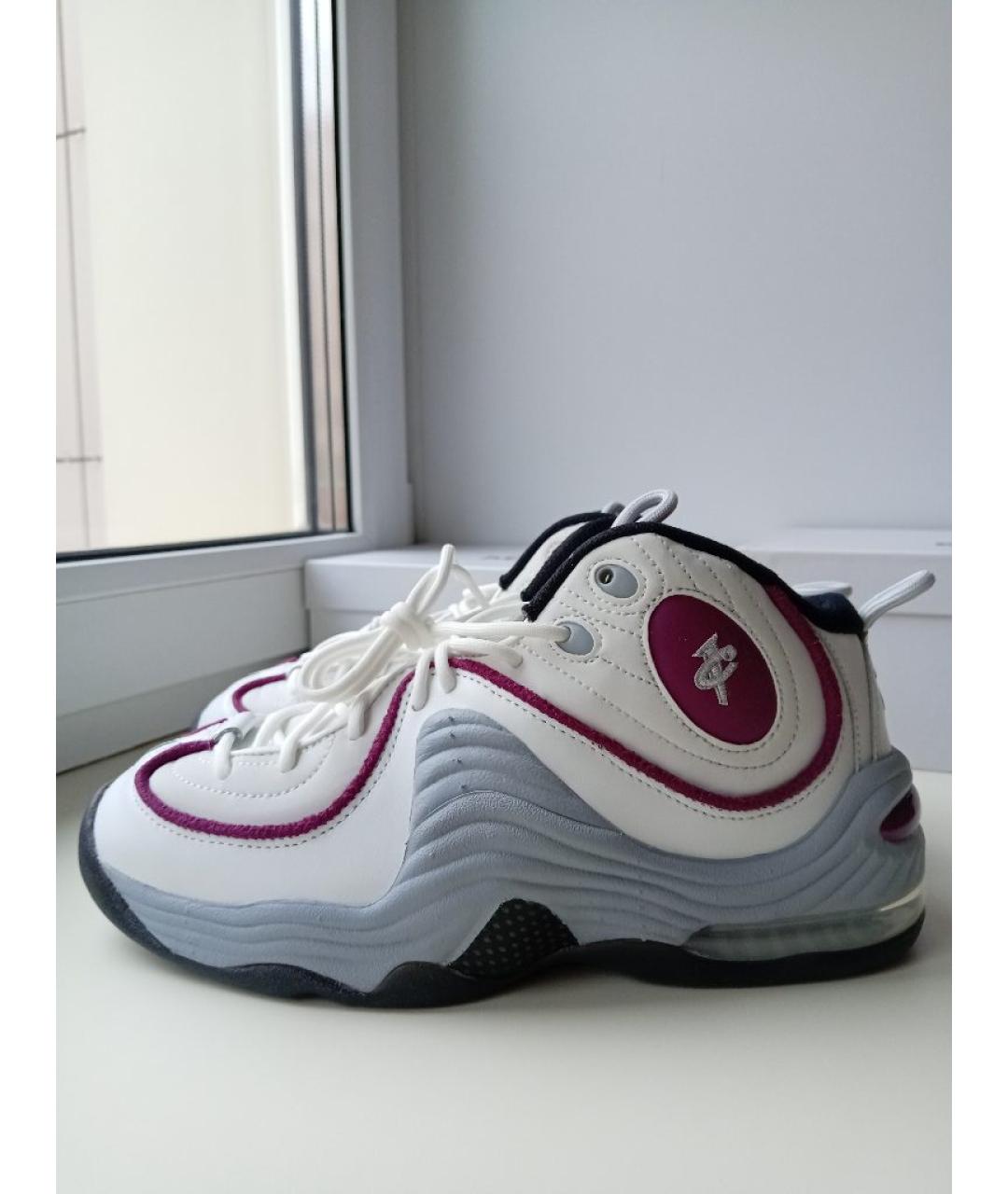 NIKE Белые кожаные кроссовки, фото 10
