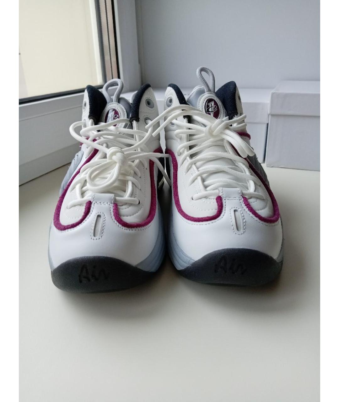 NIKE Белые кожаные кроссовки, фото 2