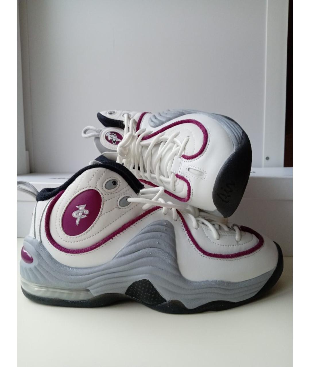 NIKE Белые кожаные кроссовки, фото 7