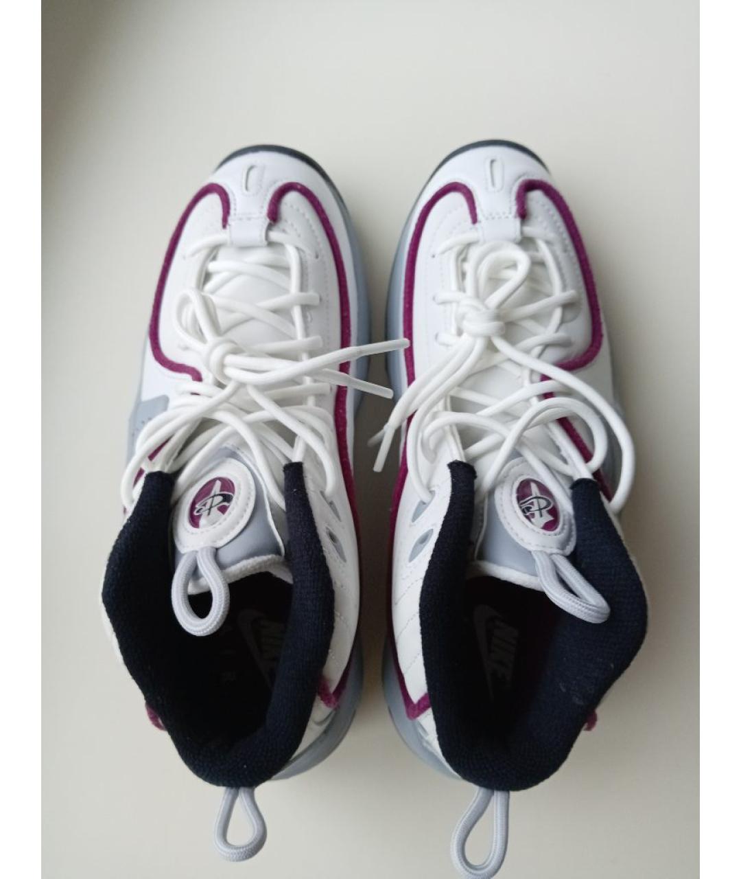 NIKE Белые кожаные кроссовки, фото 3