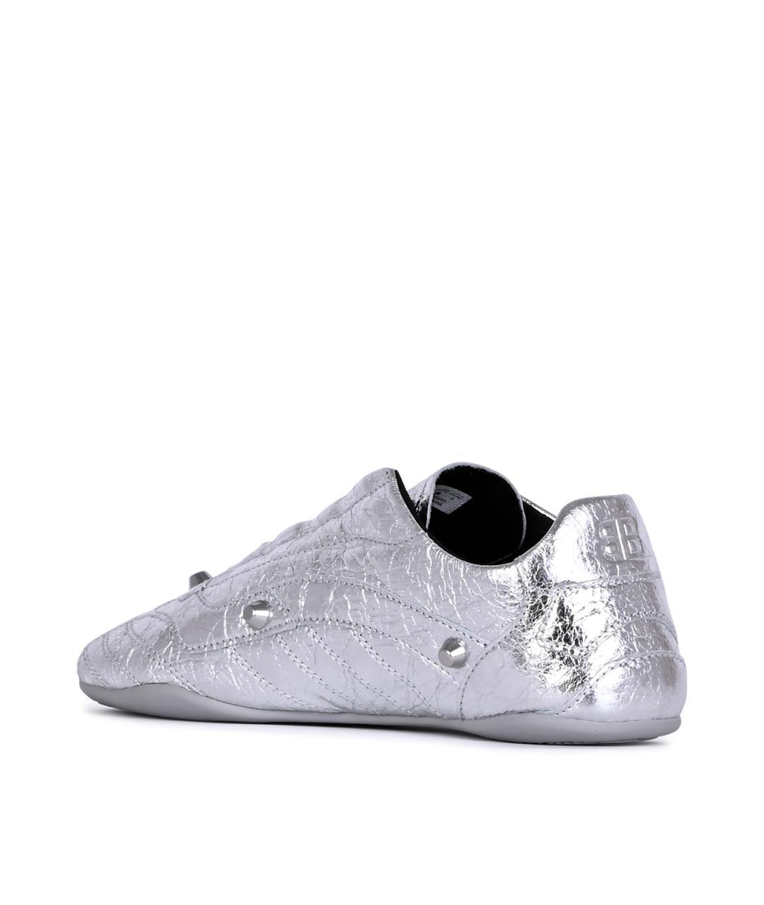 BALENCIAGA Серебряные кроссовки, фото 5