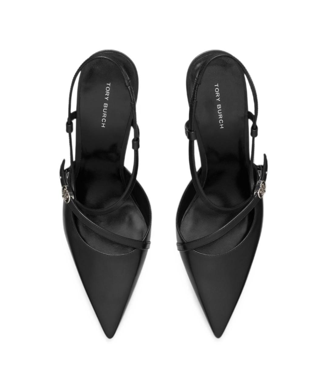 TORY BURCH Черные кожаные туфли, фото 3