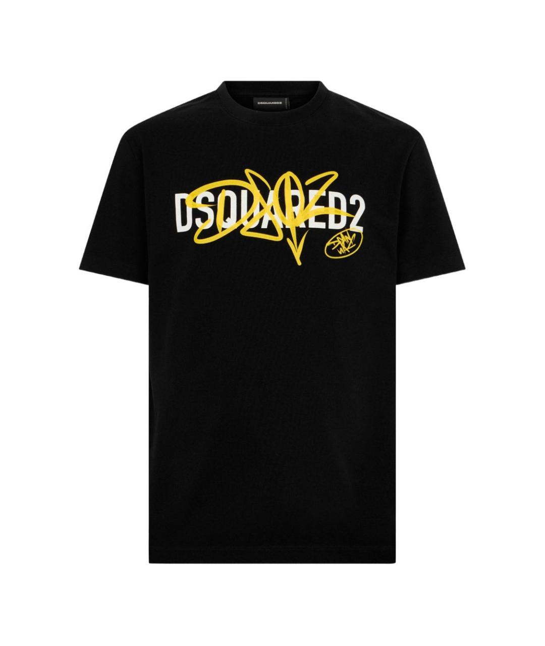 DSQUARED2 Черная хлопковая футболка, фото 1