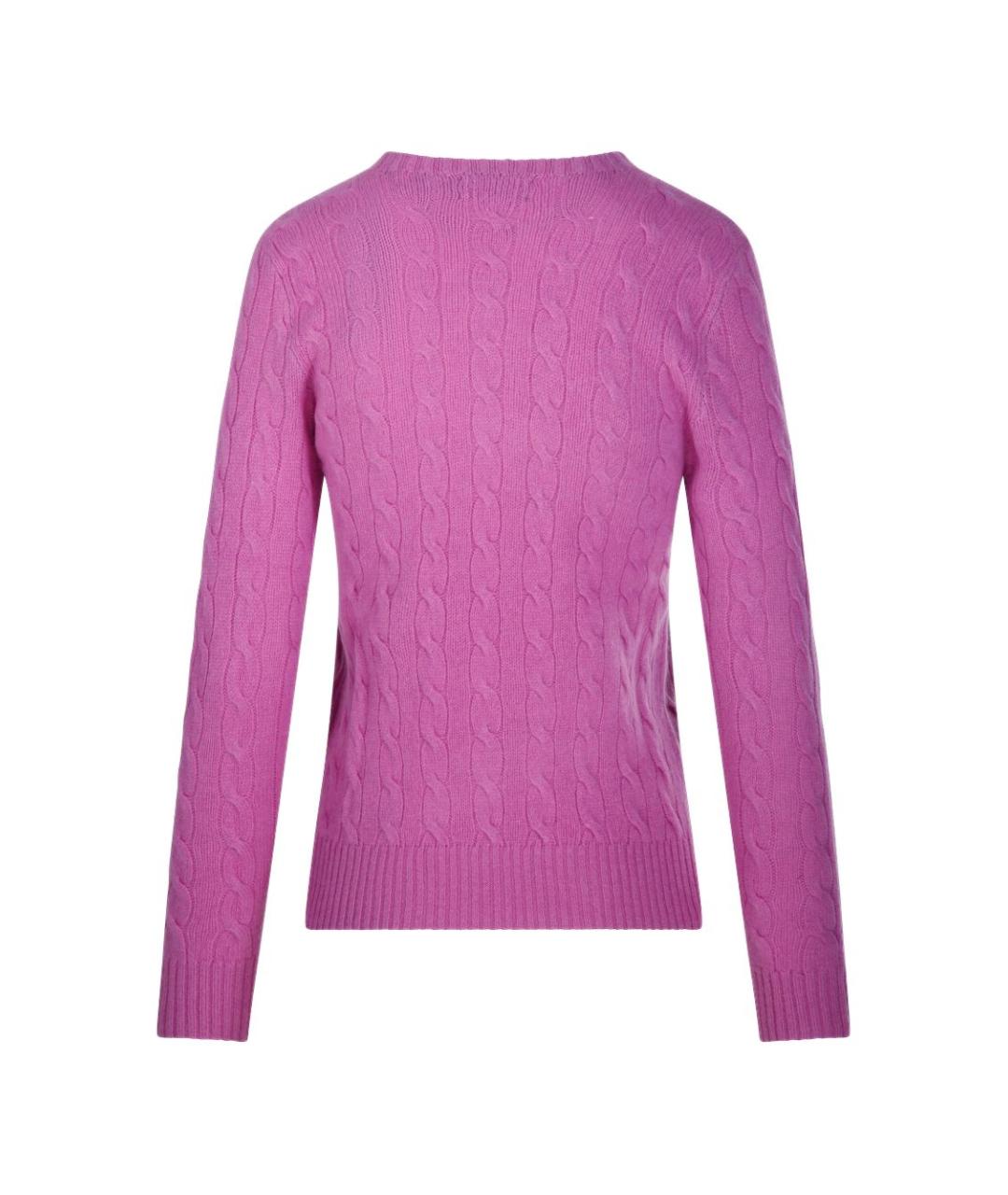 POLO RALPH LAUREN Фиолетовый шерстяной джемпер / свитер, фото 3