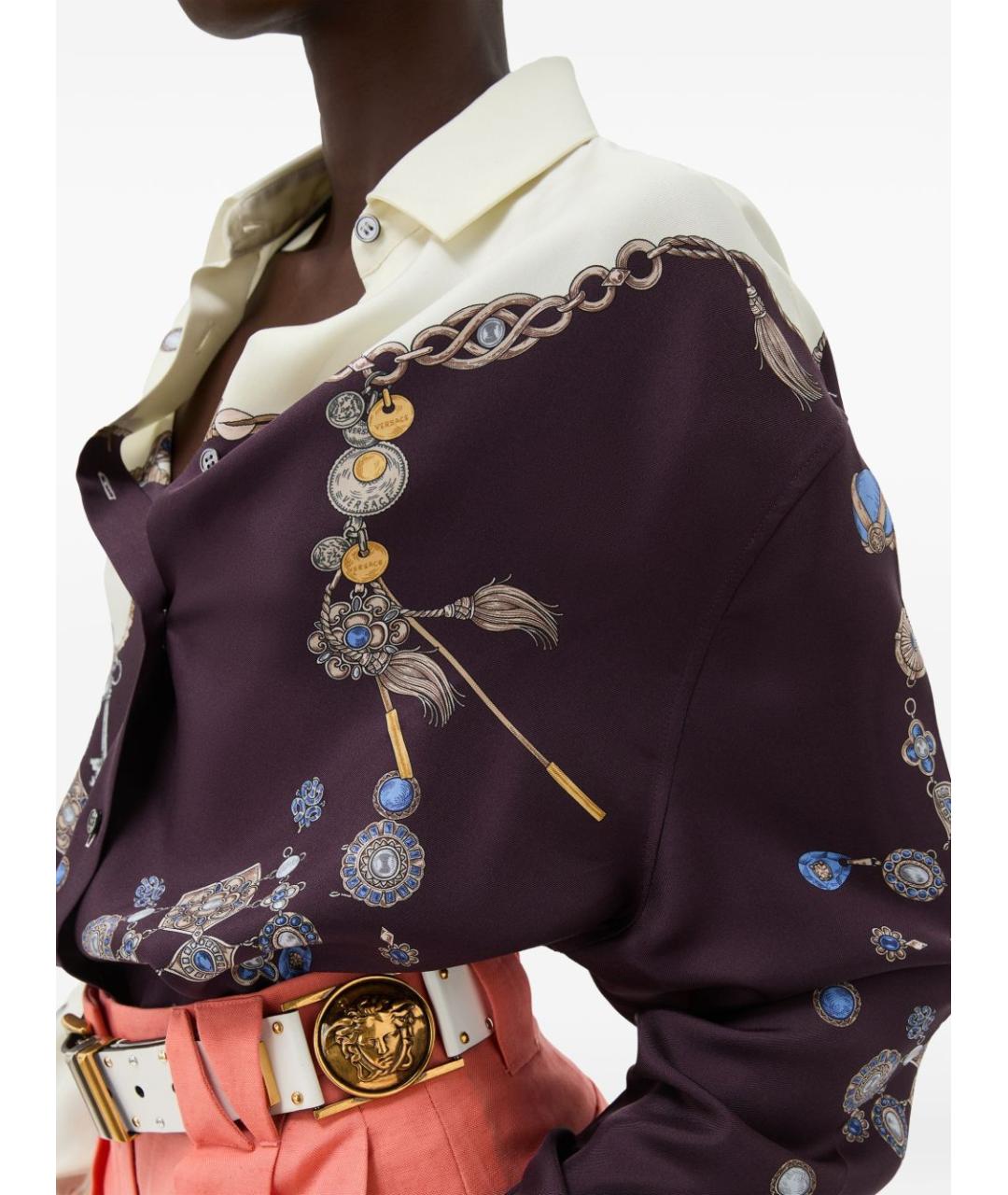 VERSACE Мульти шелковая рубашка, фото 2