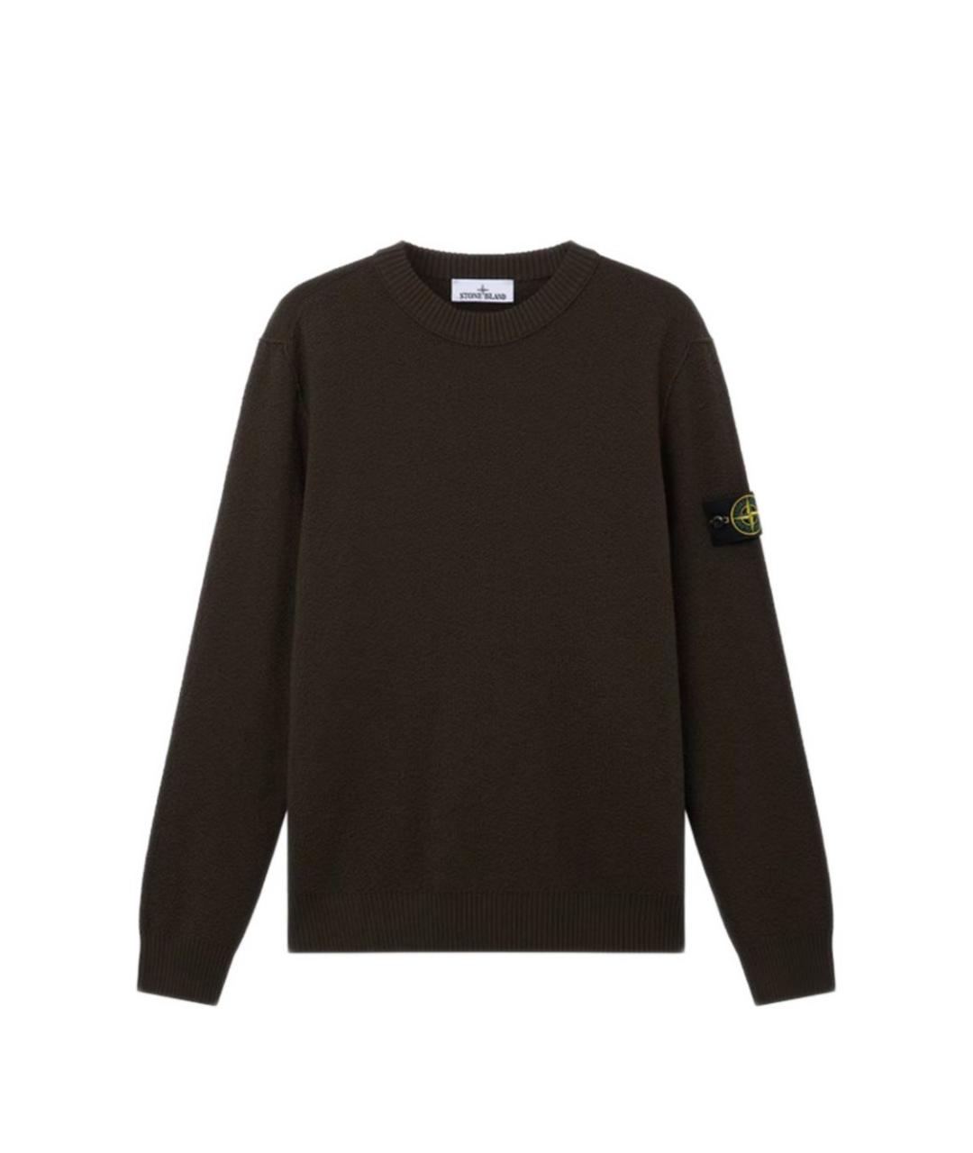 STONE ISLAND Серый шерстяной джемпер / свитер, фото 1