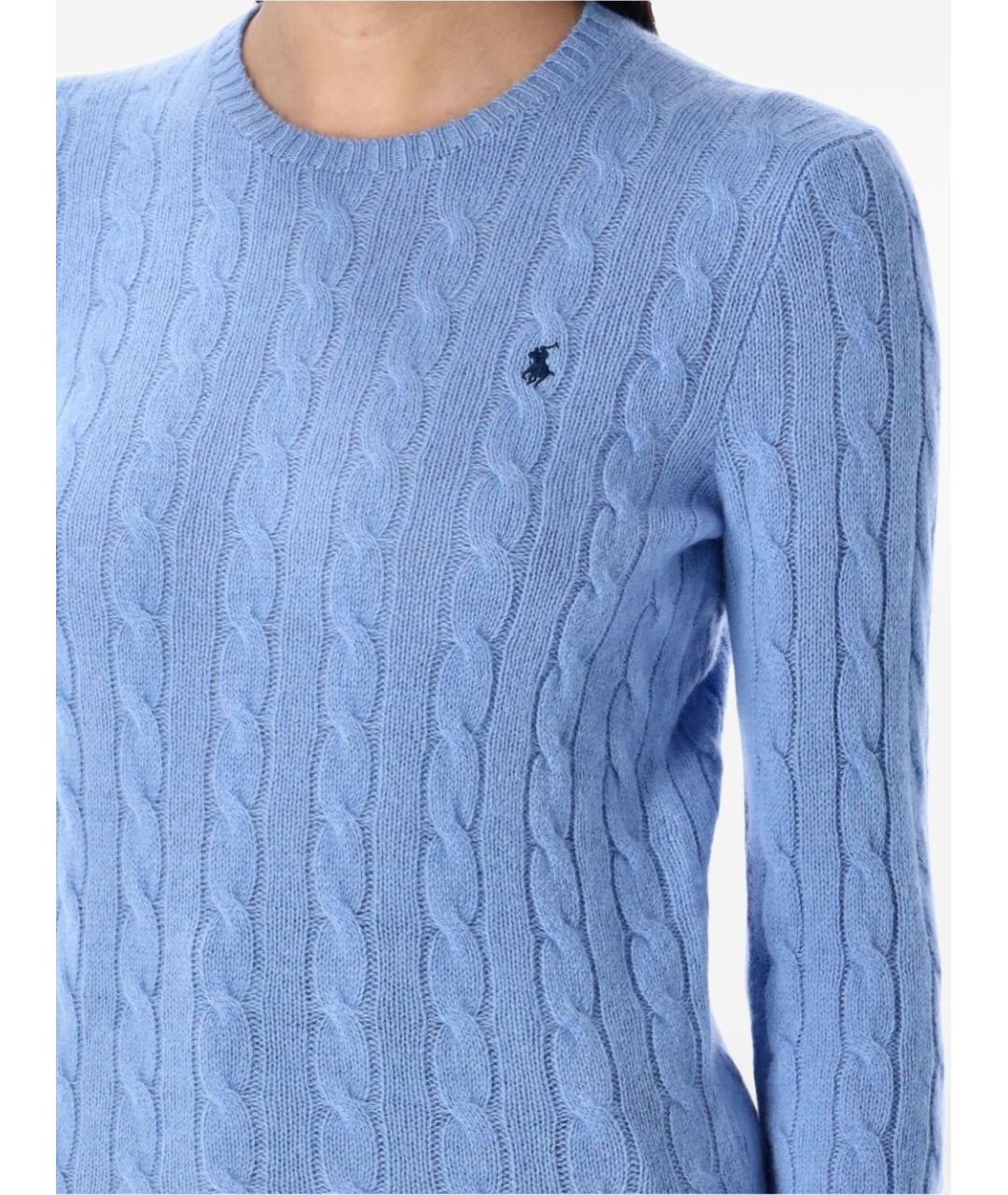 POLO RALPH LAUREN Синий шерстяной джемпер / свитер, фото 3