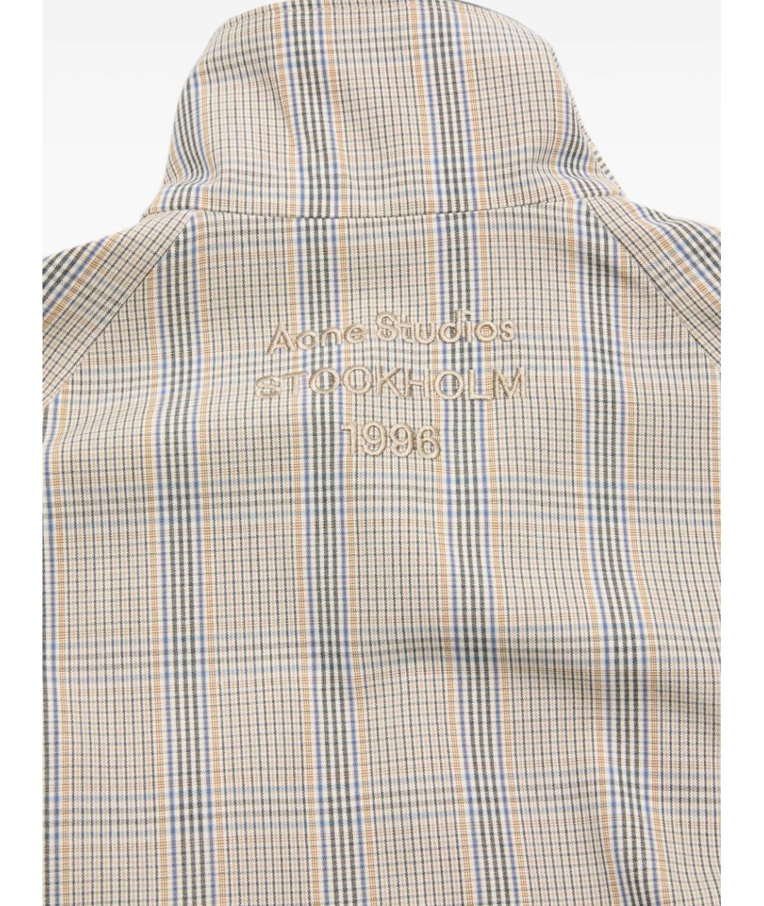 ACNE STUDIOS Бежевая полиэстеровая куртка, фото 6