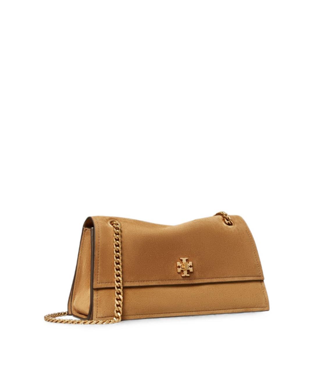TORY BURCH Коричневая замшевая сумка через плечо, фото 2
