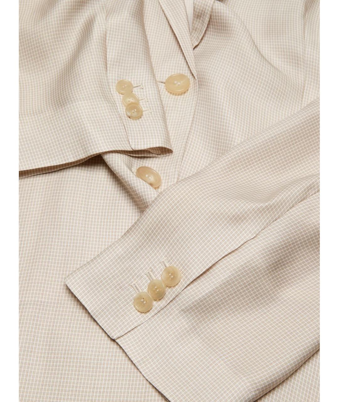 ACNE STUDIOS Бежевый вискозный жакет/пиджак, фото 2