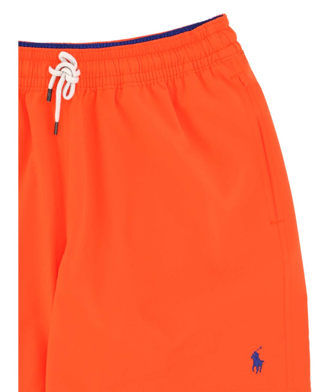 POLO RALPH LAUREN Оранжевые полиэстеровые шорты, фото 2
