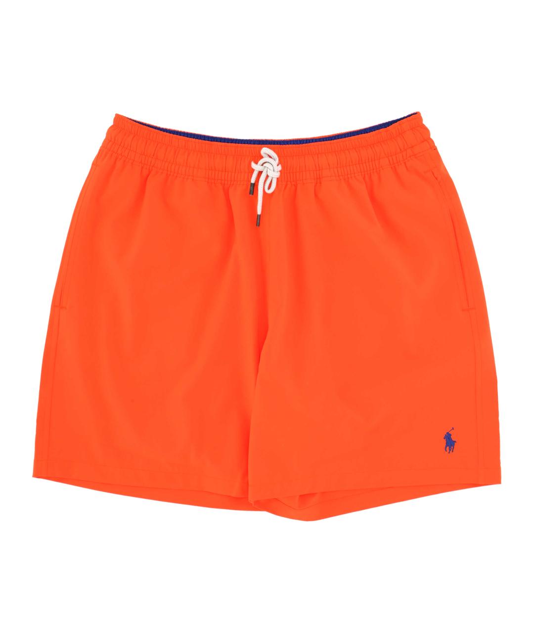 POLO RALPH LAUREN Оранжевые полиэстеровые шорты, фото 1