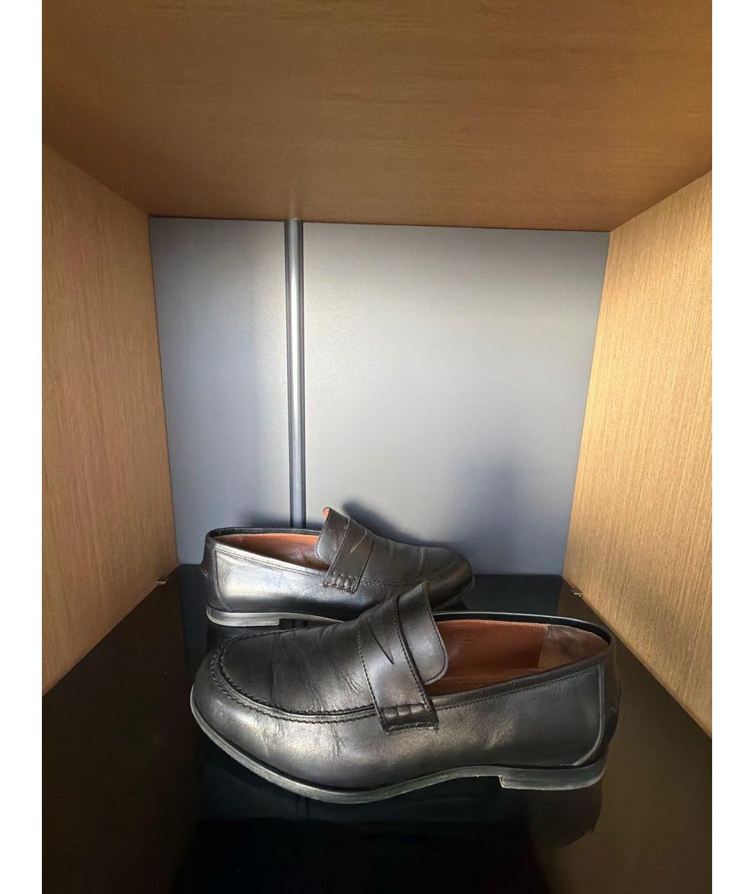 JIMMY CHOO Черные кожаные лоферы, фото 6