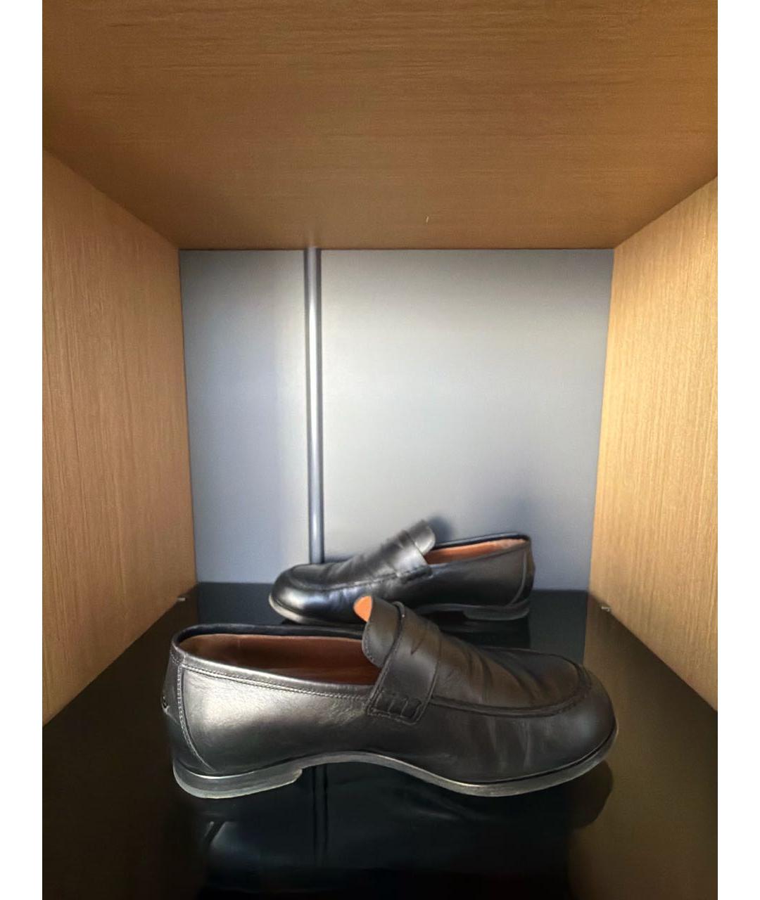 JIMMY CHOO Черные кожаные лоферы, фото 5