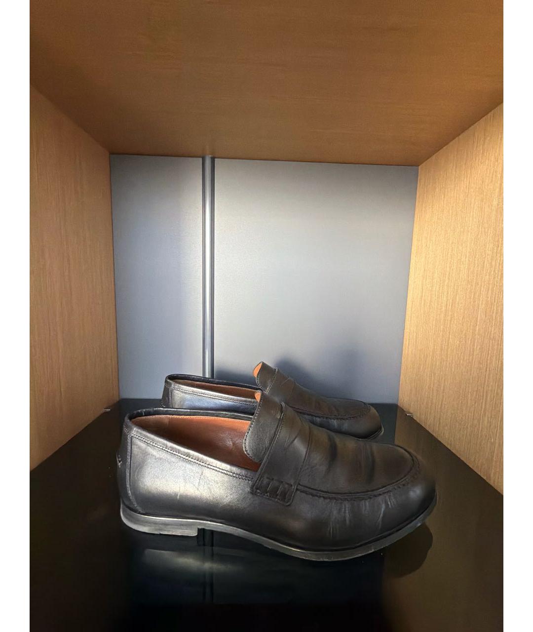 JIMMY CHOO Черные кожаные лоферы, фото 9