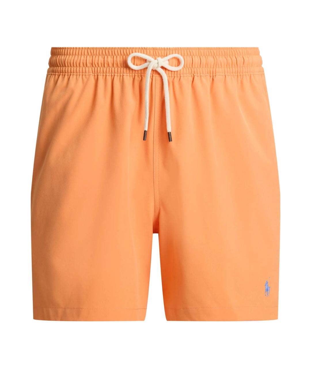 POLO RALPH LAUREN Оранжевые полиэстеровые шорты, фото 1