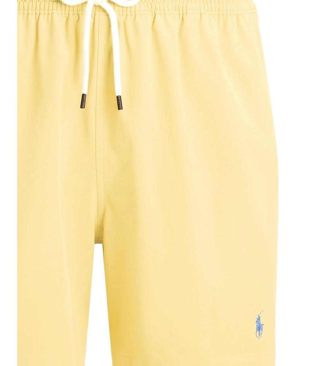 POLO RALPH LAUREN Желтые полиэстеровые шорты, фото 2