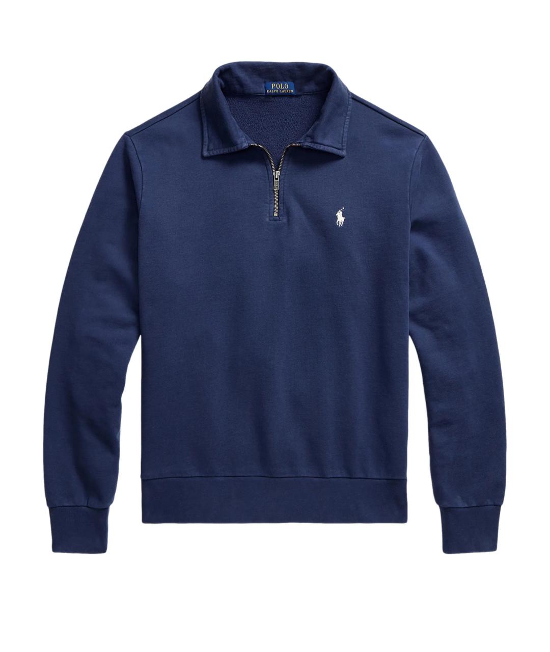 POLO RALPH LAUREN Темно-синий хлопковый джемпер / свитер, фото 1