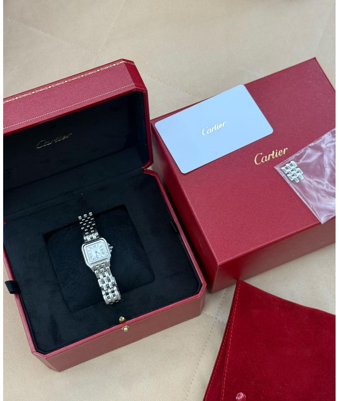 CARTIER Серебряные стальные часы, фото 4