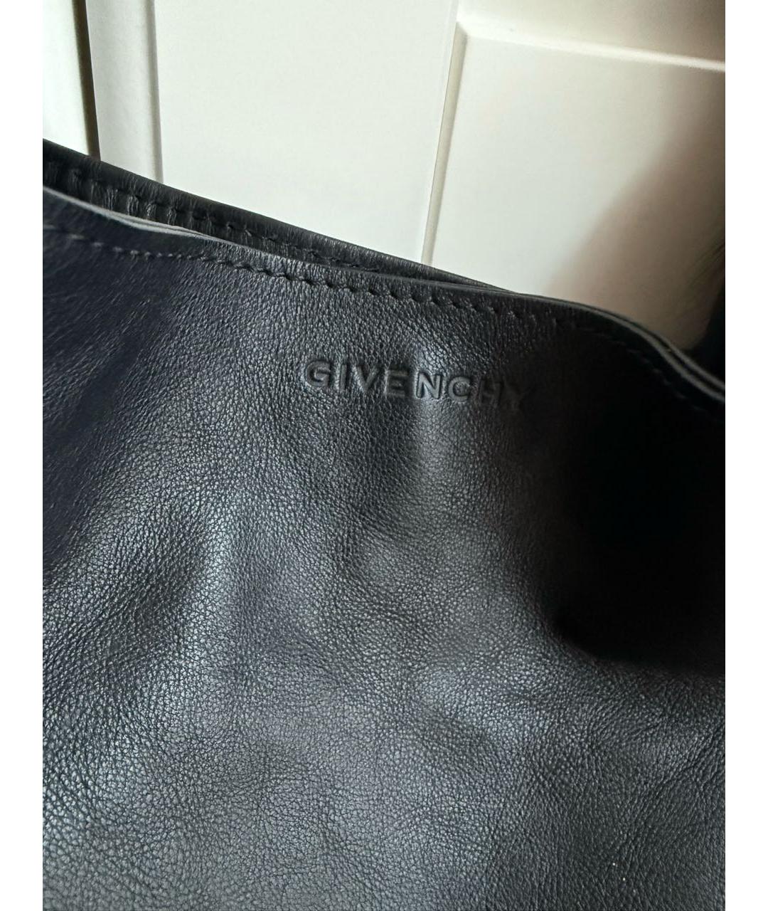GIVENCHY Черная кожаная сумка тоут, фото 4