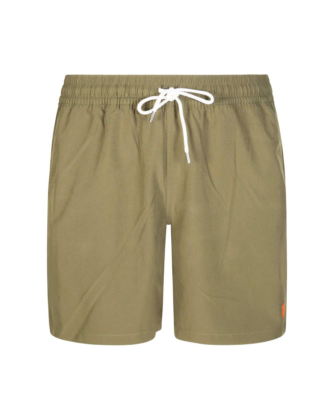 POLO RALPH LAUREN Хаки полиэстеровые шорты, фото 1