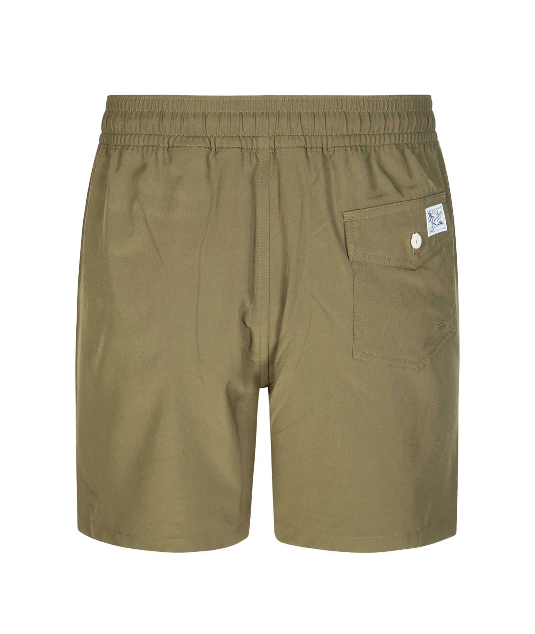 POLO RALPH LAUREN Хаки полиэстеровые шорты, фото 3