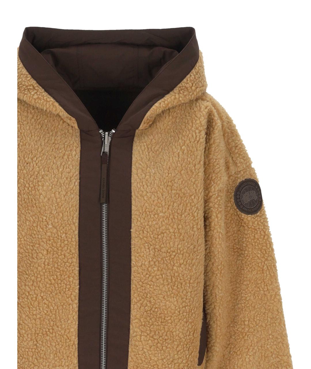 CANADA GOOSE Бежевая шерстяная куртка, фото 2
