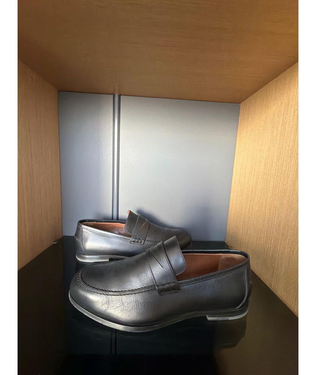 JIMMY CHOO Черные кожаные лоферы, фото 6