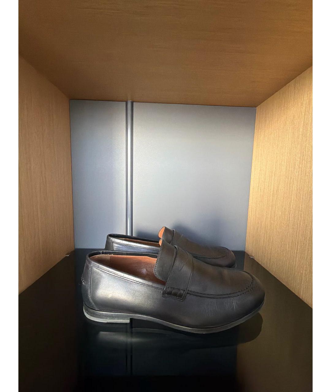 JIMMY CHOO Черные кожаные лоферы, фото 8