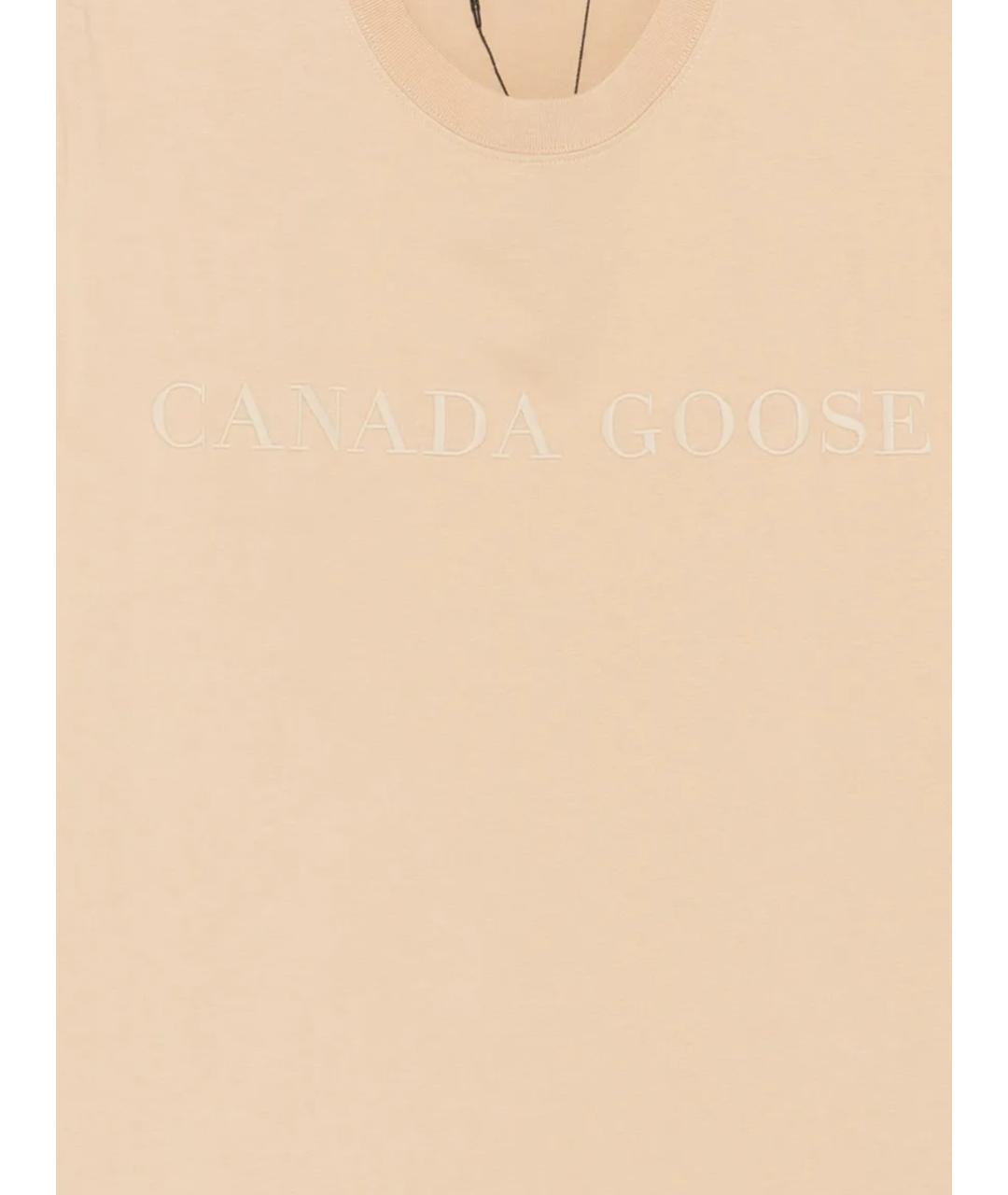 CANADA GOOSE Бежевая футболка, фото 2